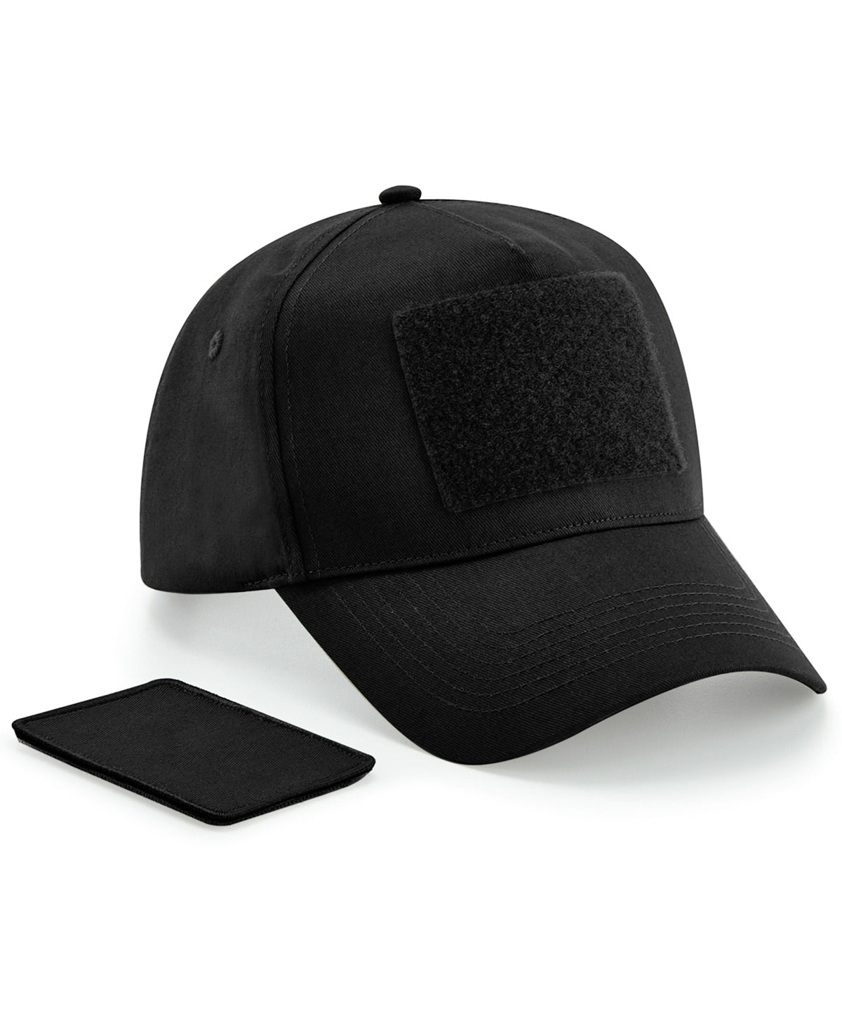 5-Panel-Cap mit abnehmbarem Patch | Schwarz