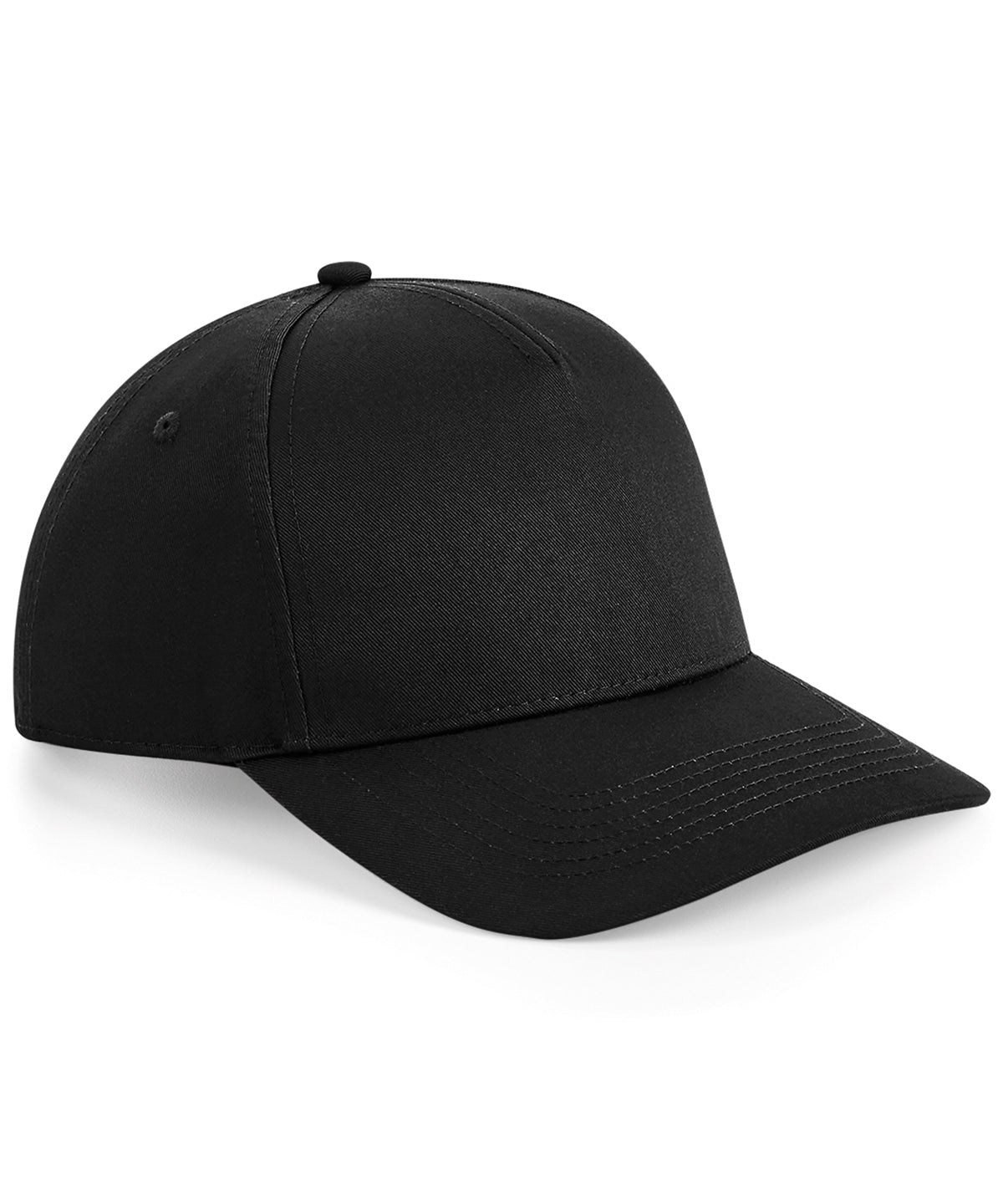 Gorra snapback de 5 paneles Urbanwear | Negro
