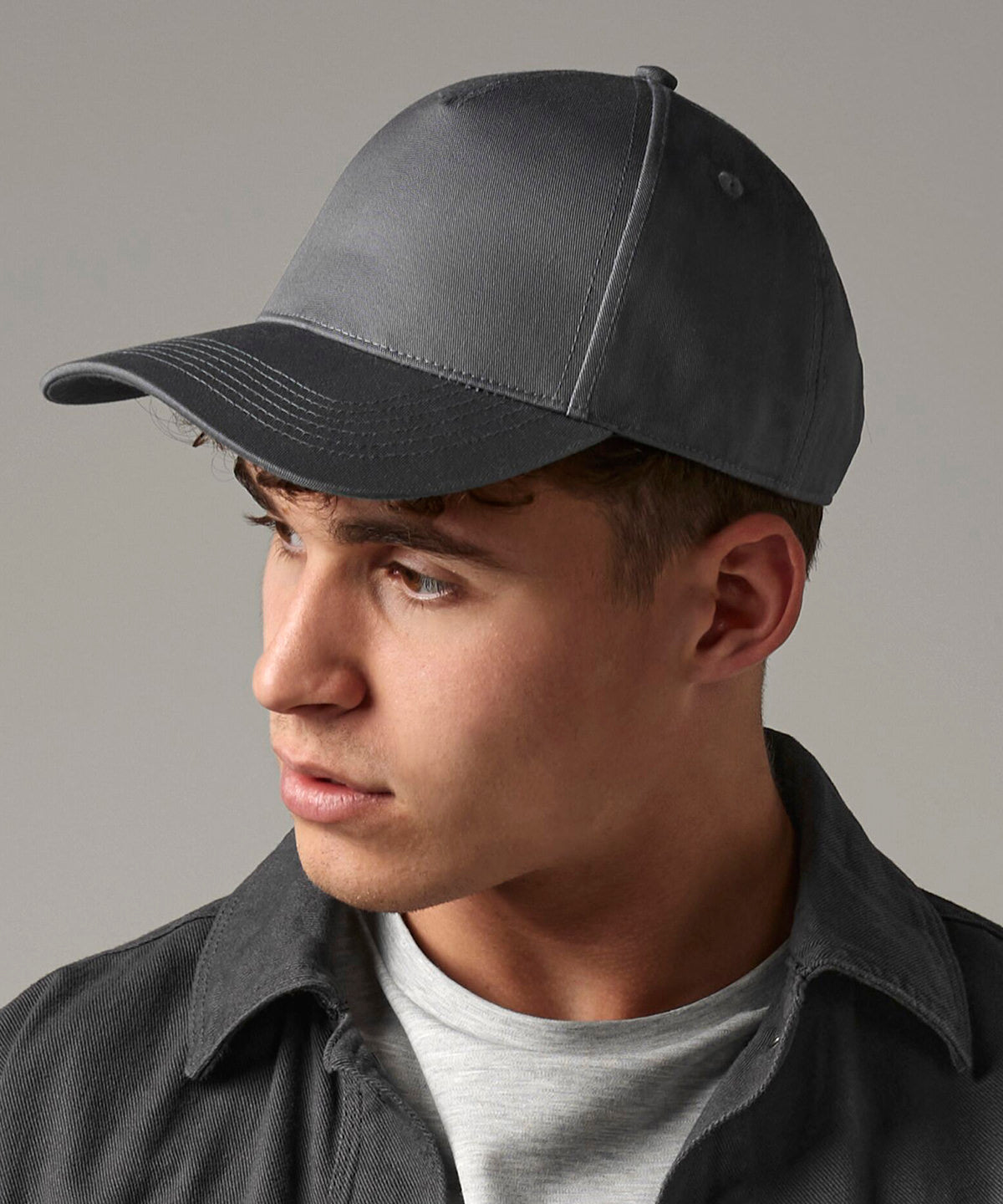 Gorra snapback de 5 paneles Urbanwear | Gris Grafito