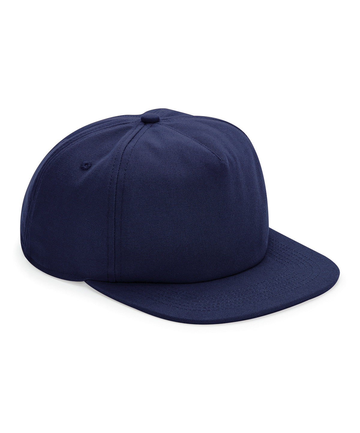 Unstrukturierte 5-Panel-Kappe aus Bio-Baumwolle | Marineblau Oxford