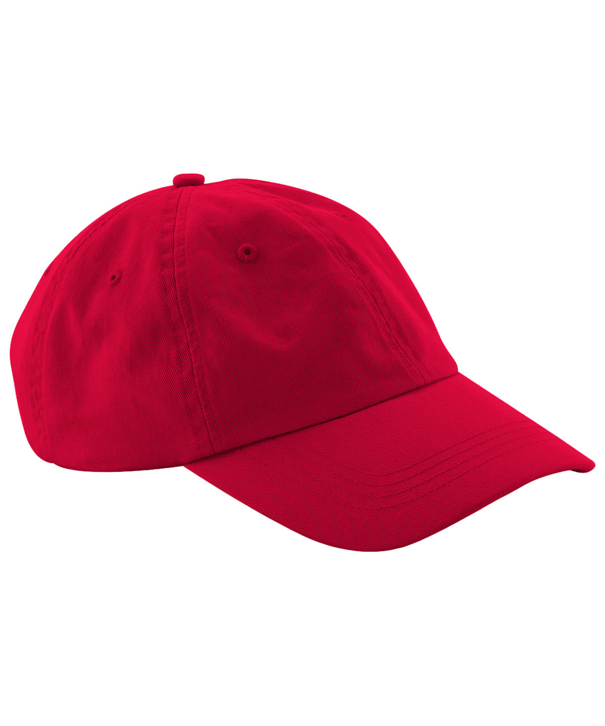 Gorra de pap de 6 paneles de perfil bajo | Rojo Clsico