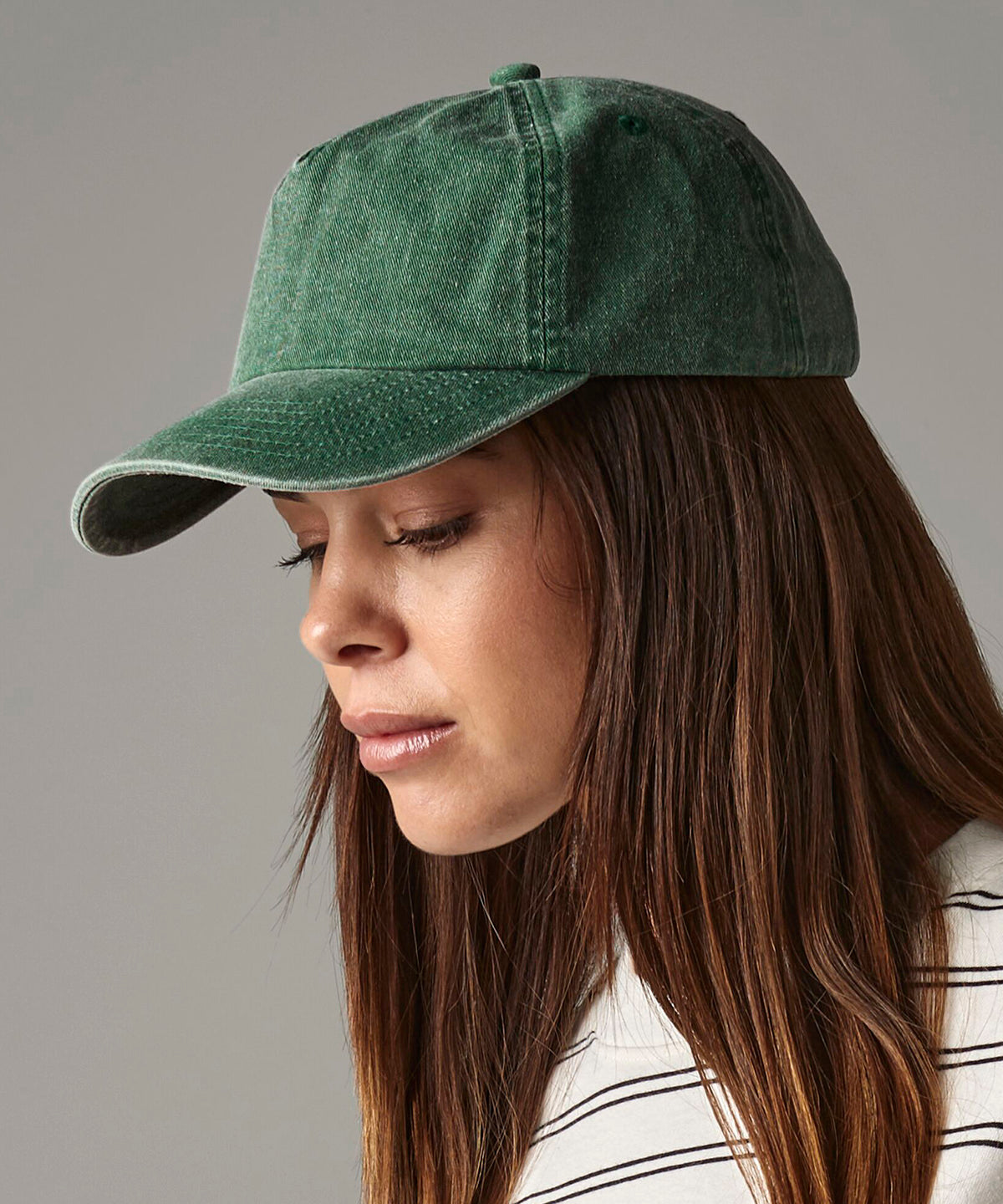 Entspannte Vintage 5-Panel-Kappe | Vintage Braun