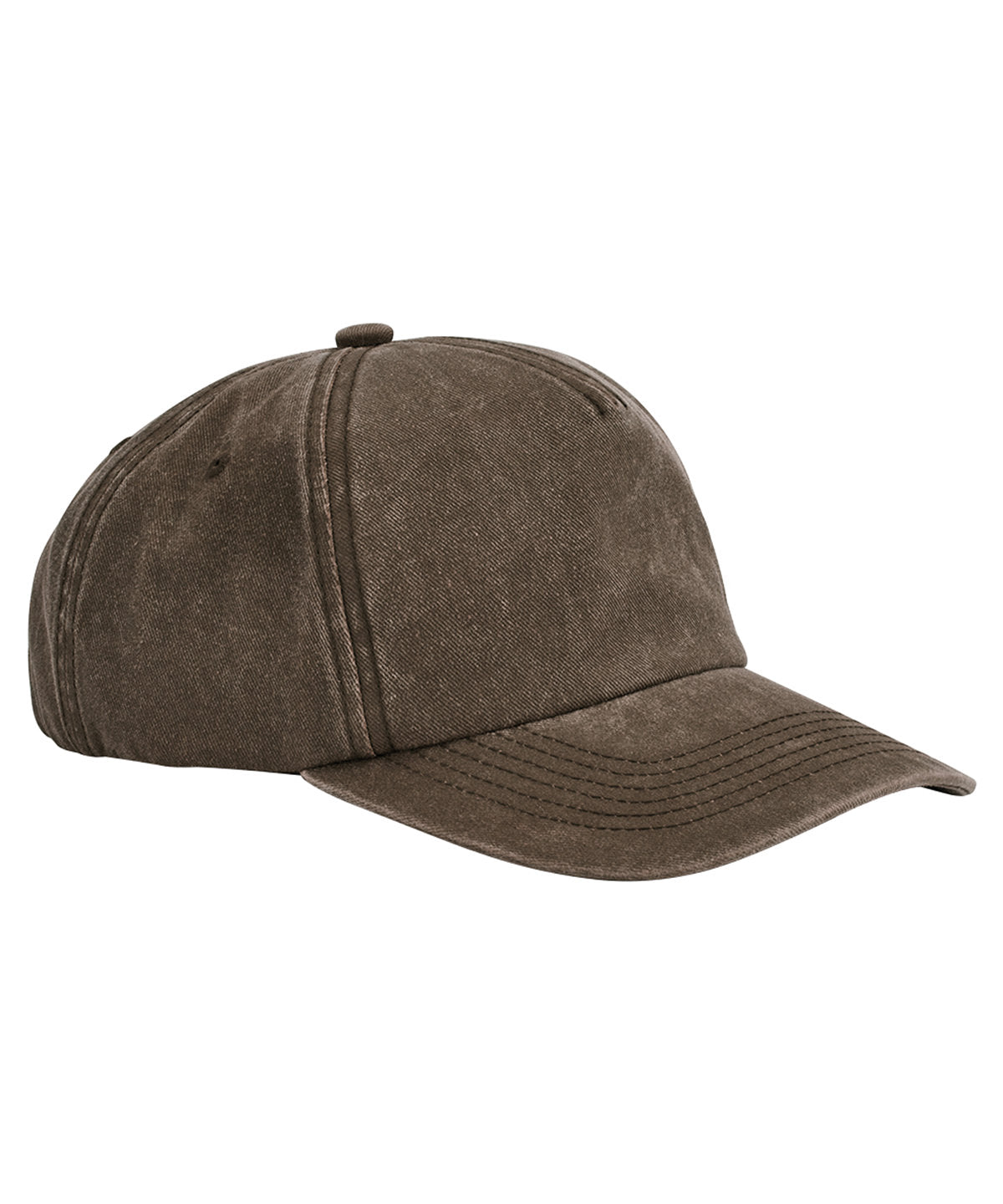 Entspannte Vintage 5-Panel-Kappe | Vintage Braun