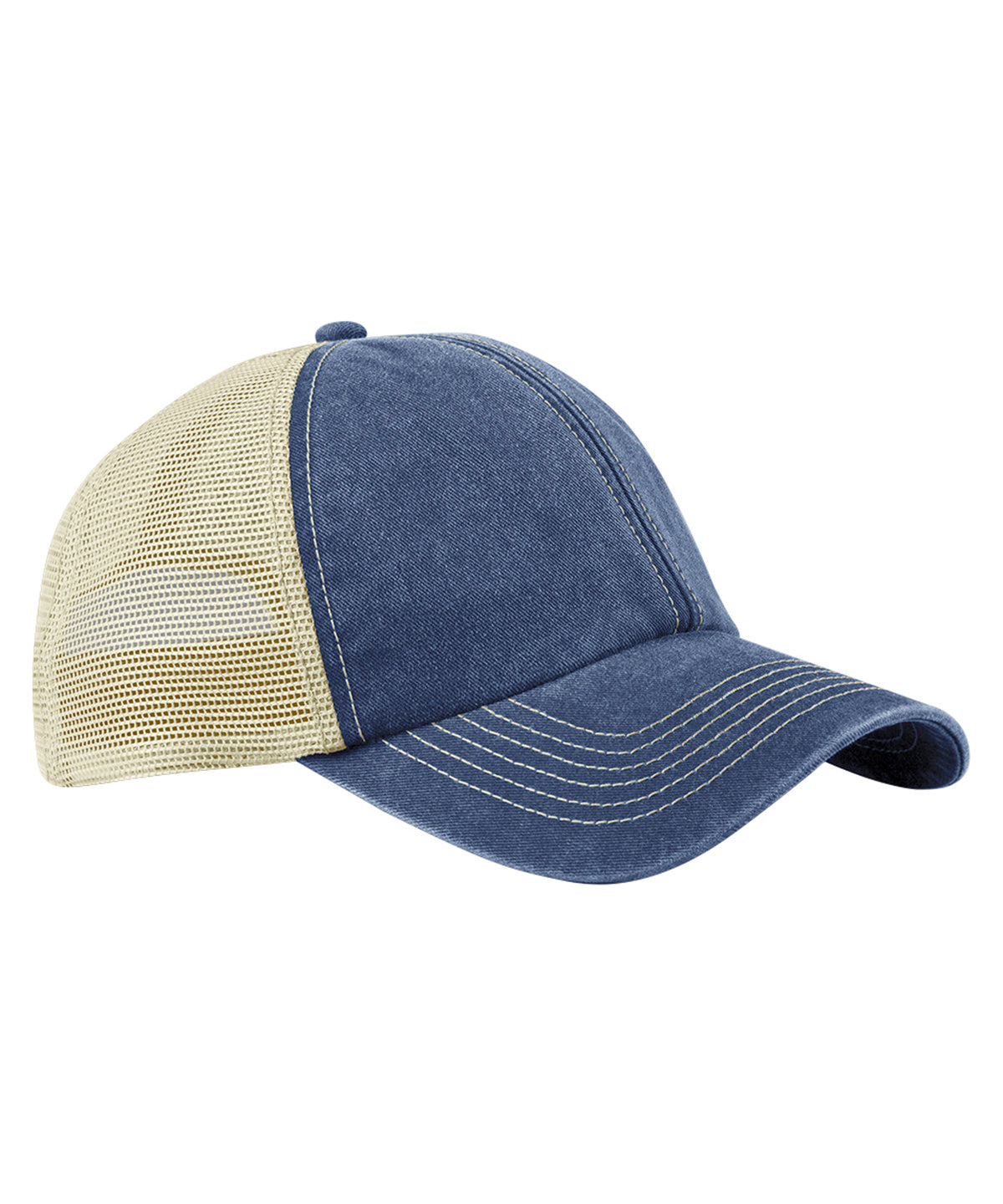 Vintage 6-Panel Trucker Cap | Vintage Denim/Stein