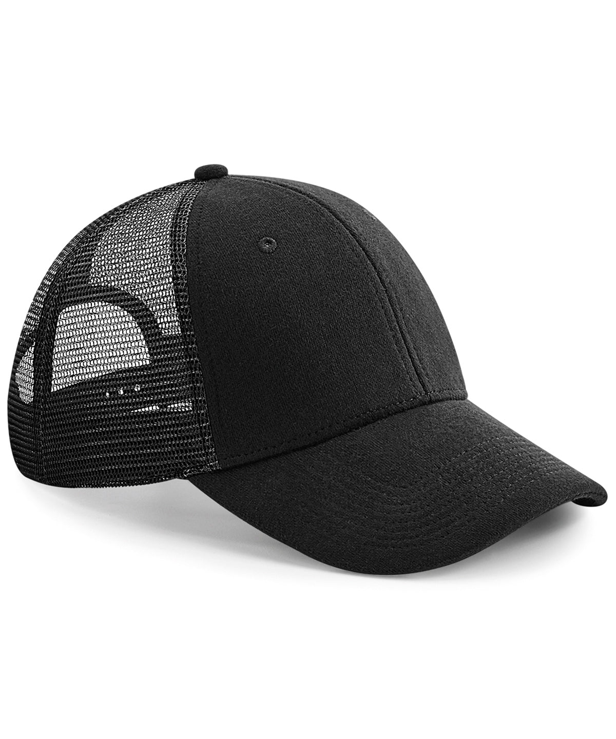 Athleisure Trucker Jersey | Sportliche Trucker Cap | Schwarz