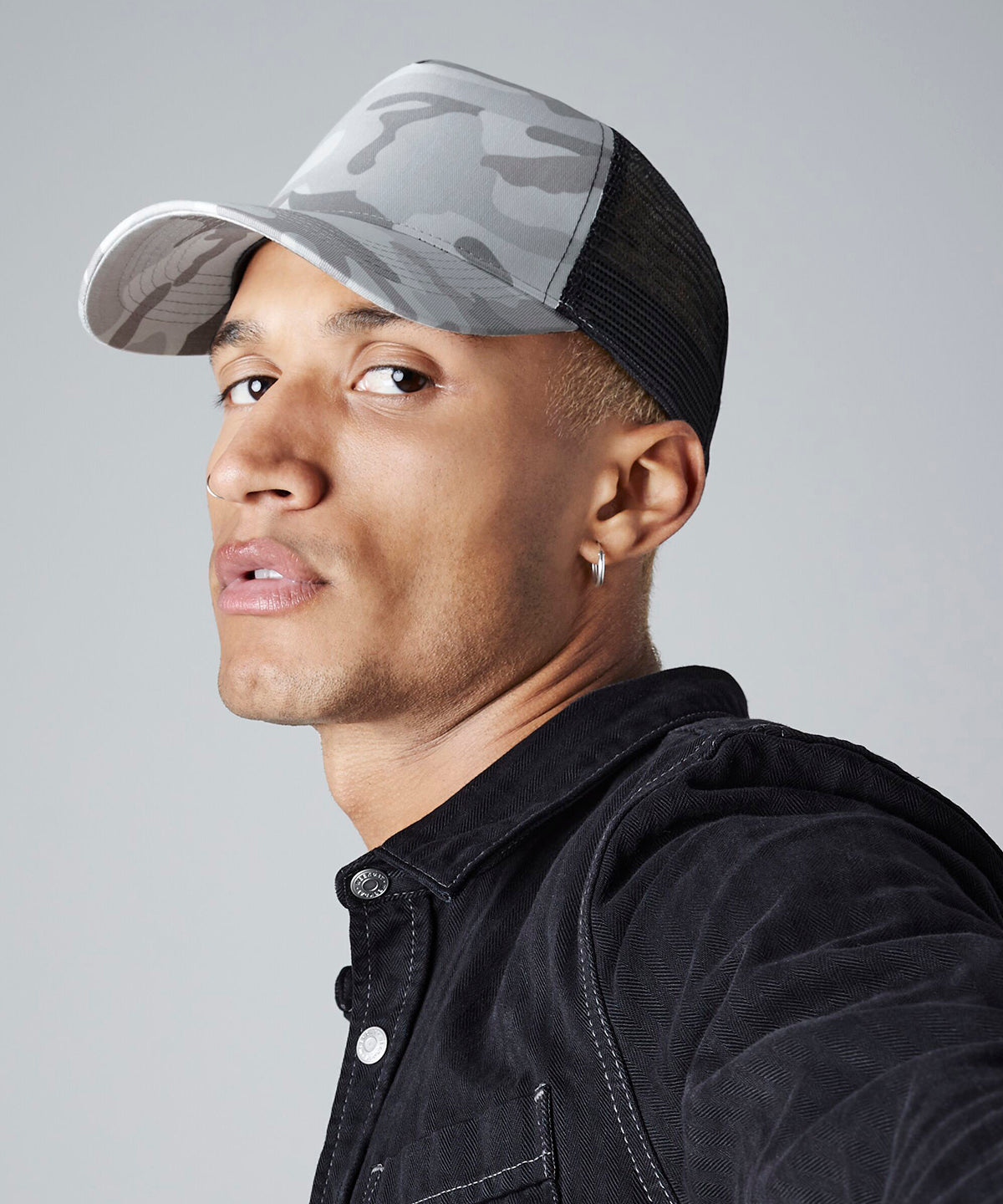 Camo Trucker Mütze | Mitternachts-Camouflage