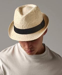 Sombrero trilby para festivales | Natural - Natural