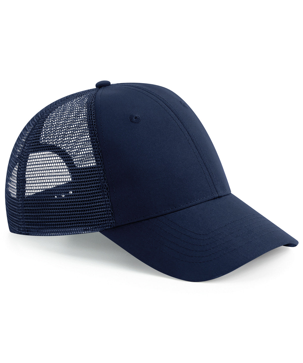 Recycelte Urban Apparel 6-Panel Snapback Trucker-Mütze | Französisches Marineblau