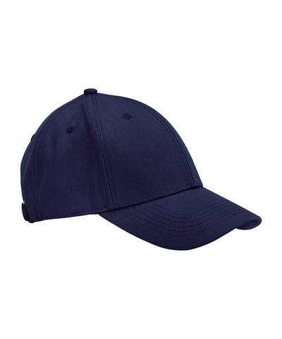 Gorra de 6 paneles de lona de algodn orgnico EarthAware® | Azul Marino Oxford