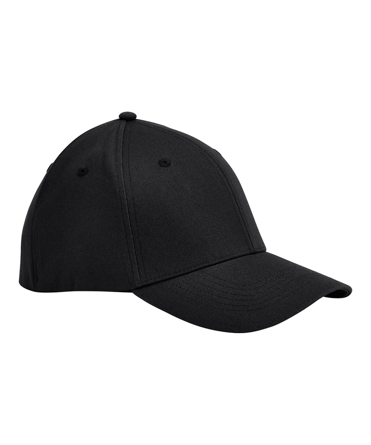 EarthAware® Fitted Cap aus Bio-Baumwolle | Schwarz