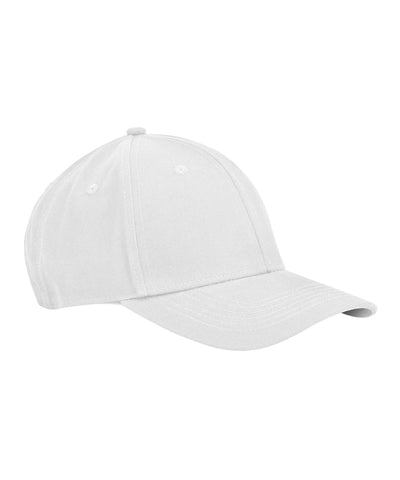 Gorra clsica de algodn orgnico de EarthAware® de 6 paneles | Blanco