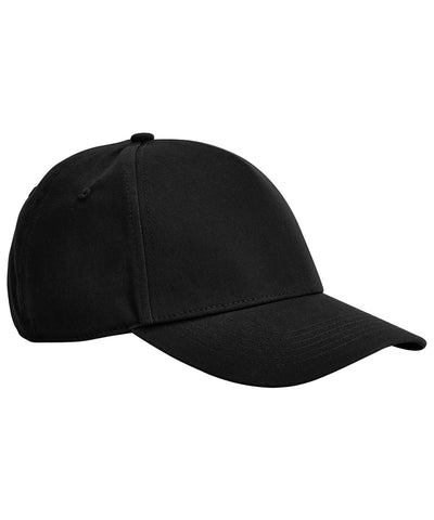 Gorra de 5 paneles de algodn orgnico clsica EarthAware® | Negro