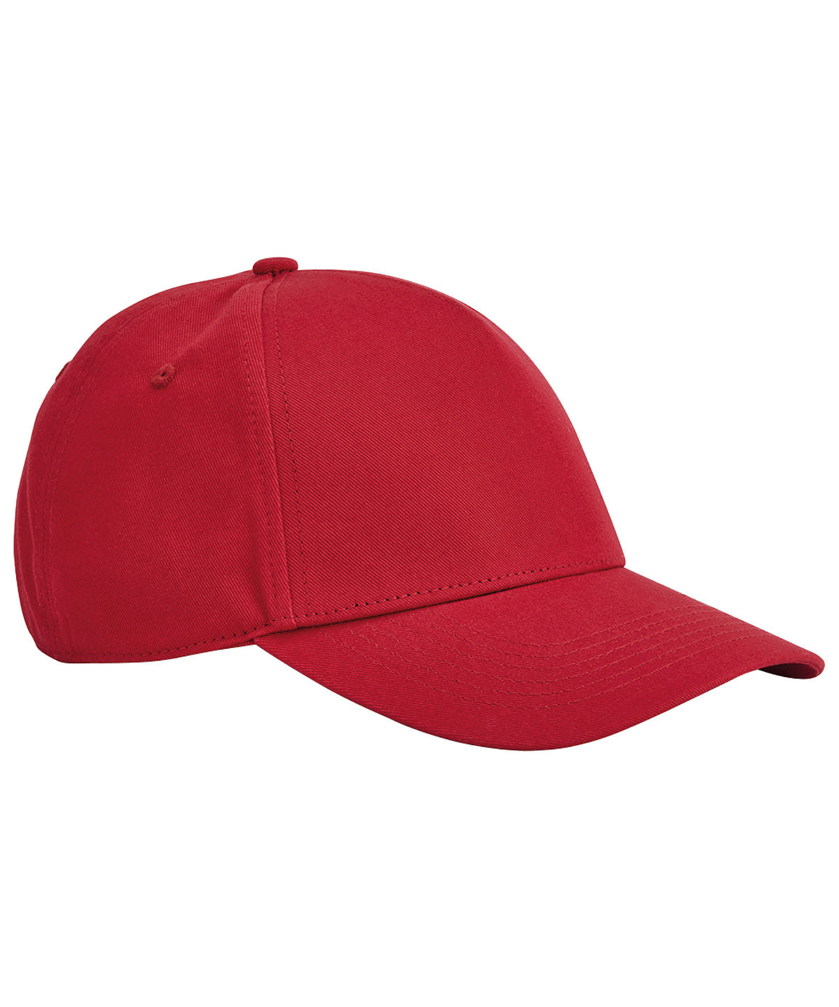 Gorra de 5 paneles de algodn orgnico clsica EarthAware® | Rojo Clsico