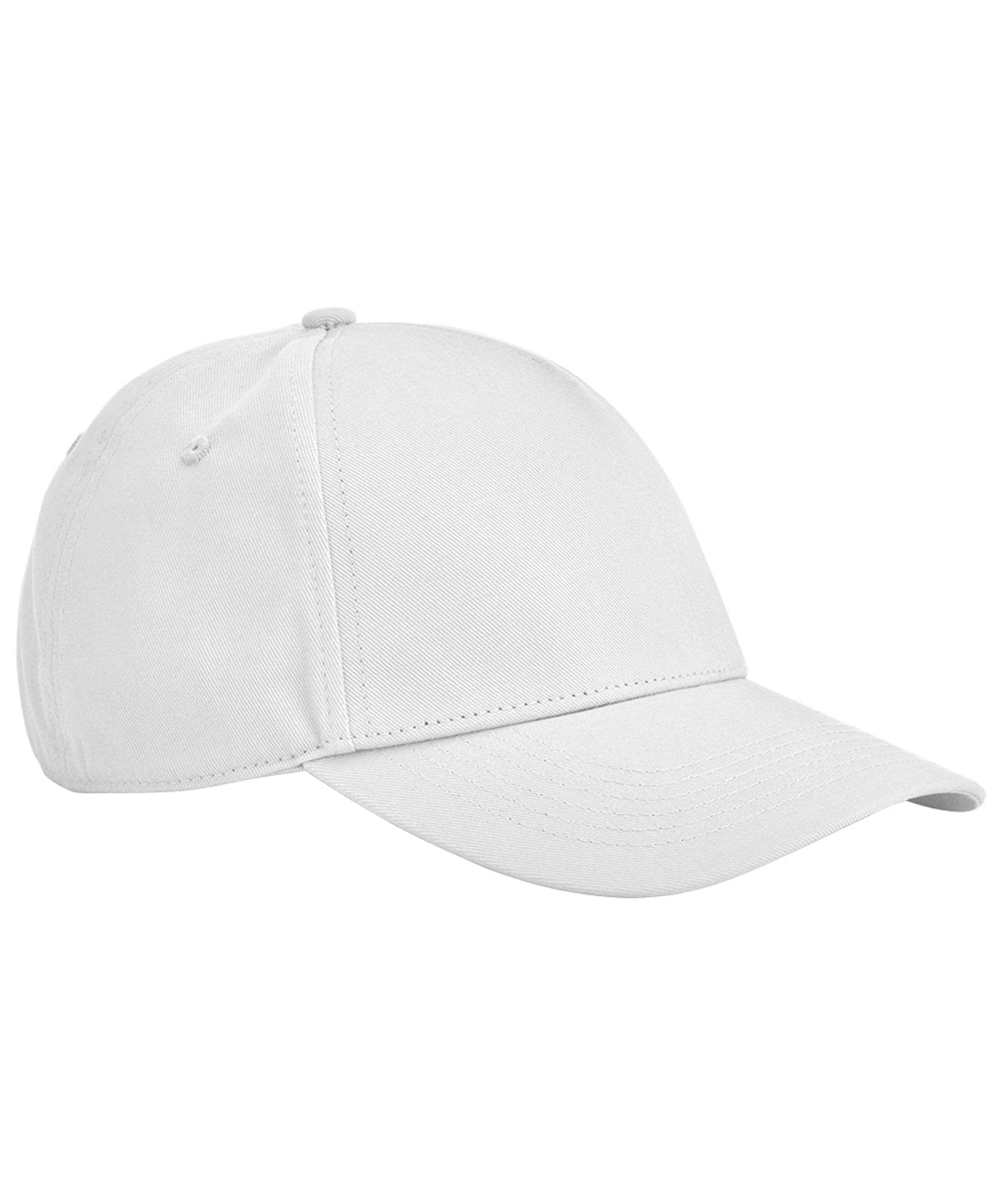Gorra de 5 paneles de algodn orgnico clsica EarthAware® | Blanco