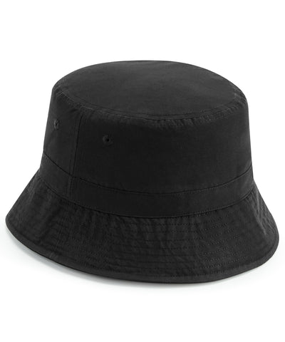 Sombrero de cubo de polister reciclado | Negro