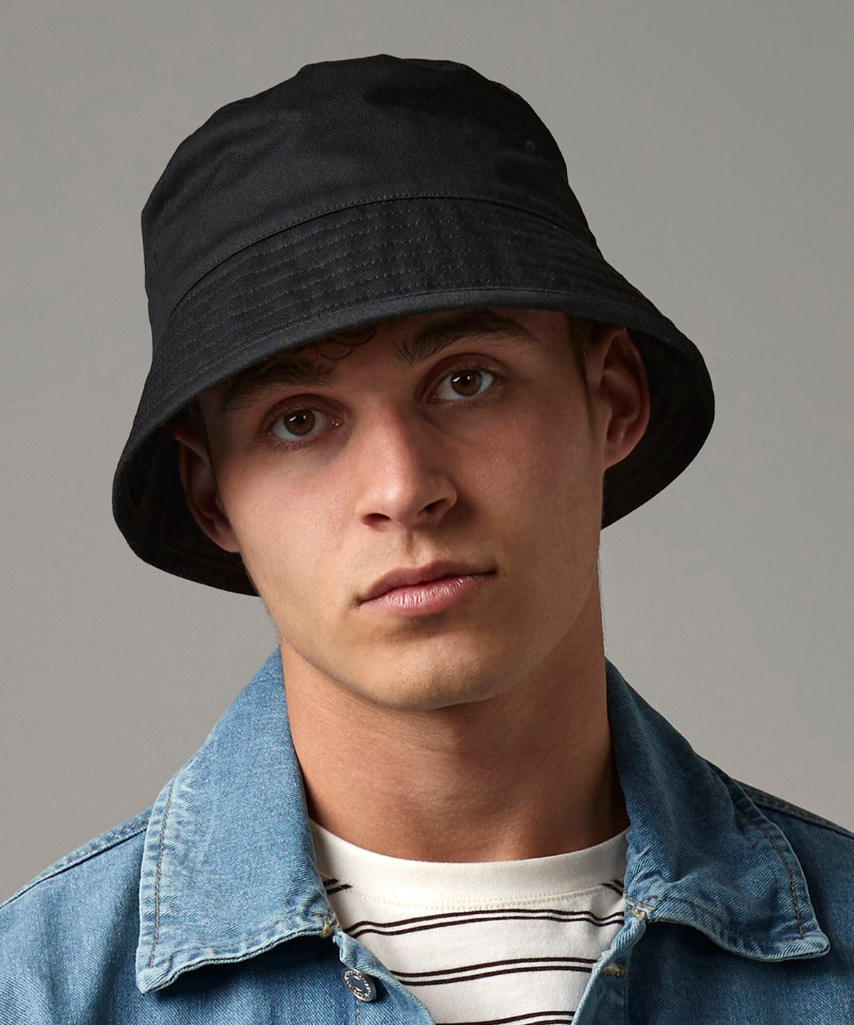 Bucket Hat aus Bio-Baumwolle | Graphitgrau