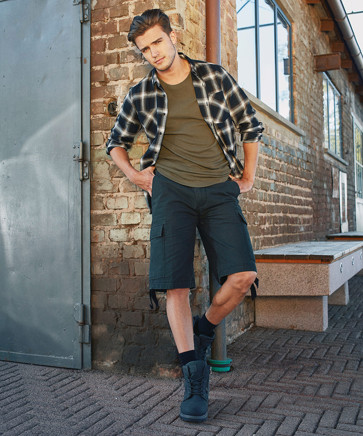 Pantalones cortos vintage | Verde Oliva