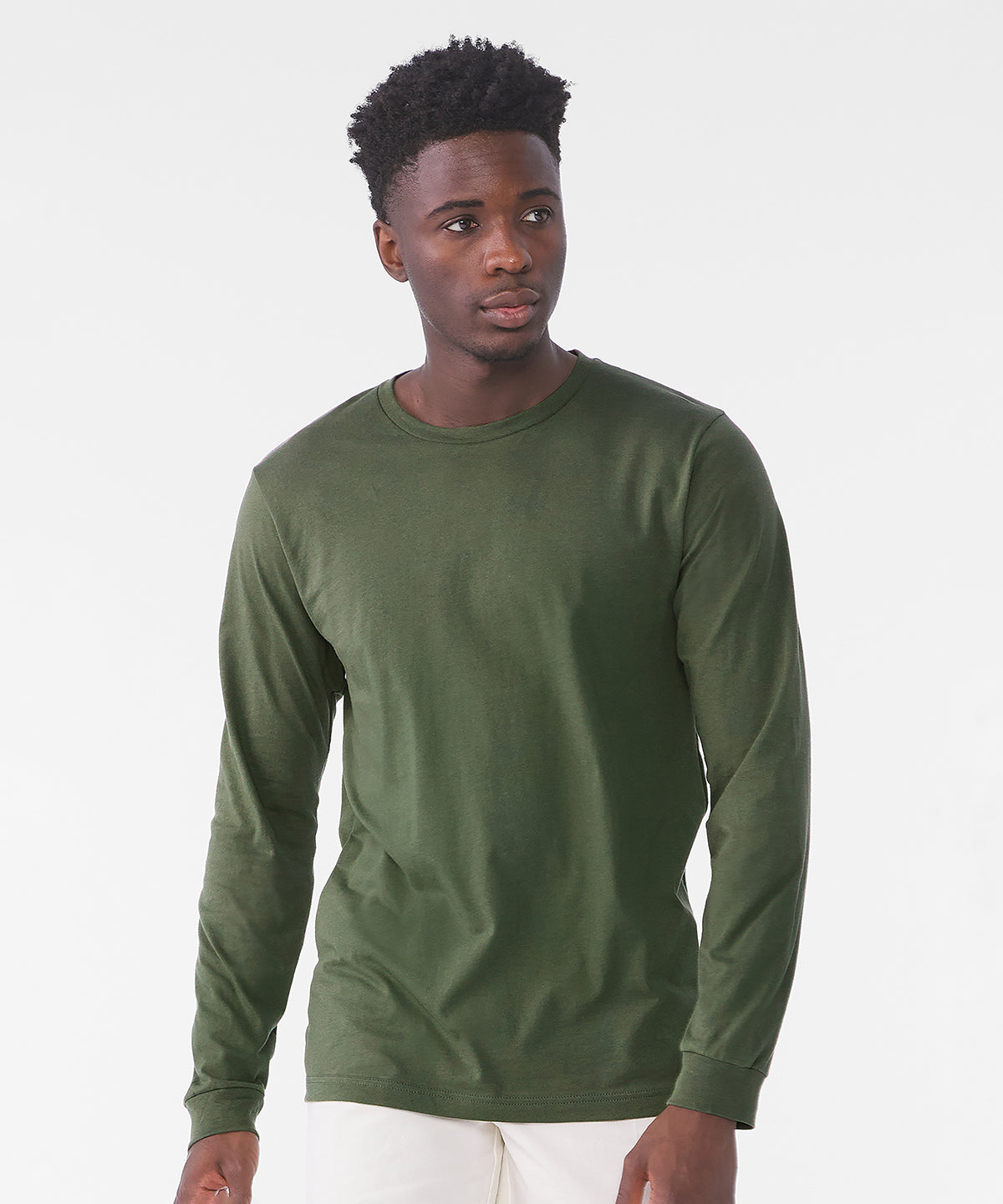 Camiseta de manga larga unisex | Verde Militar