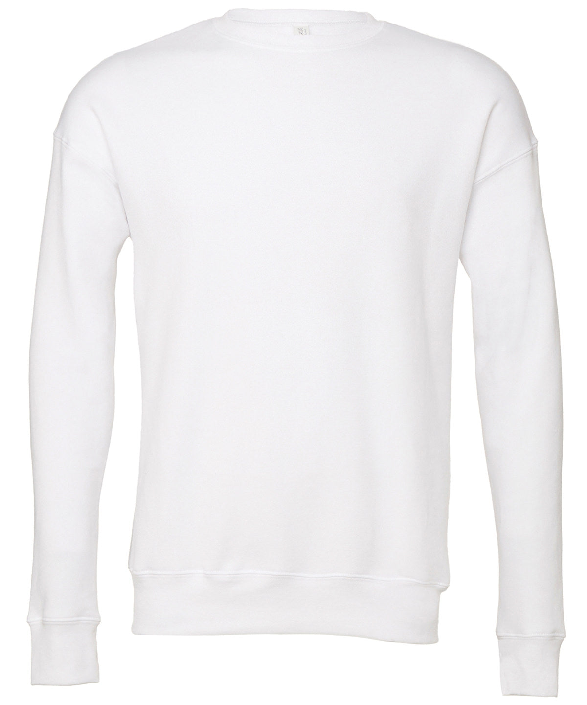 Sudadera unisex con hombros cados | Blanco