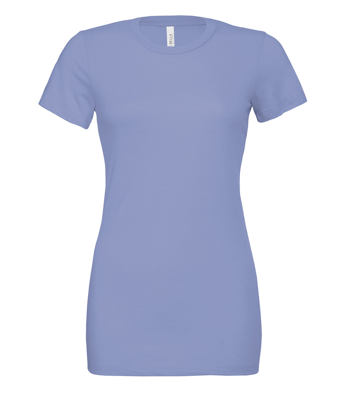Camiseta de manga corta holgada de jersey para mujer | Azul Lavande