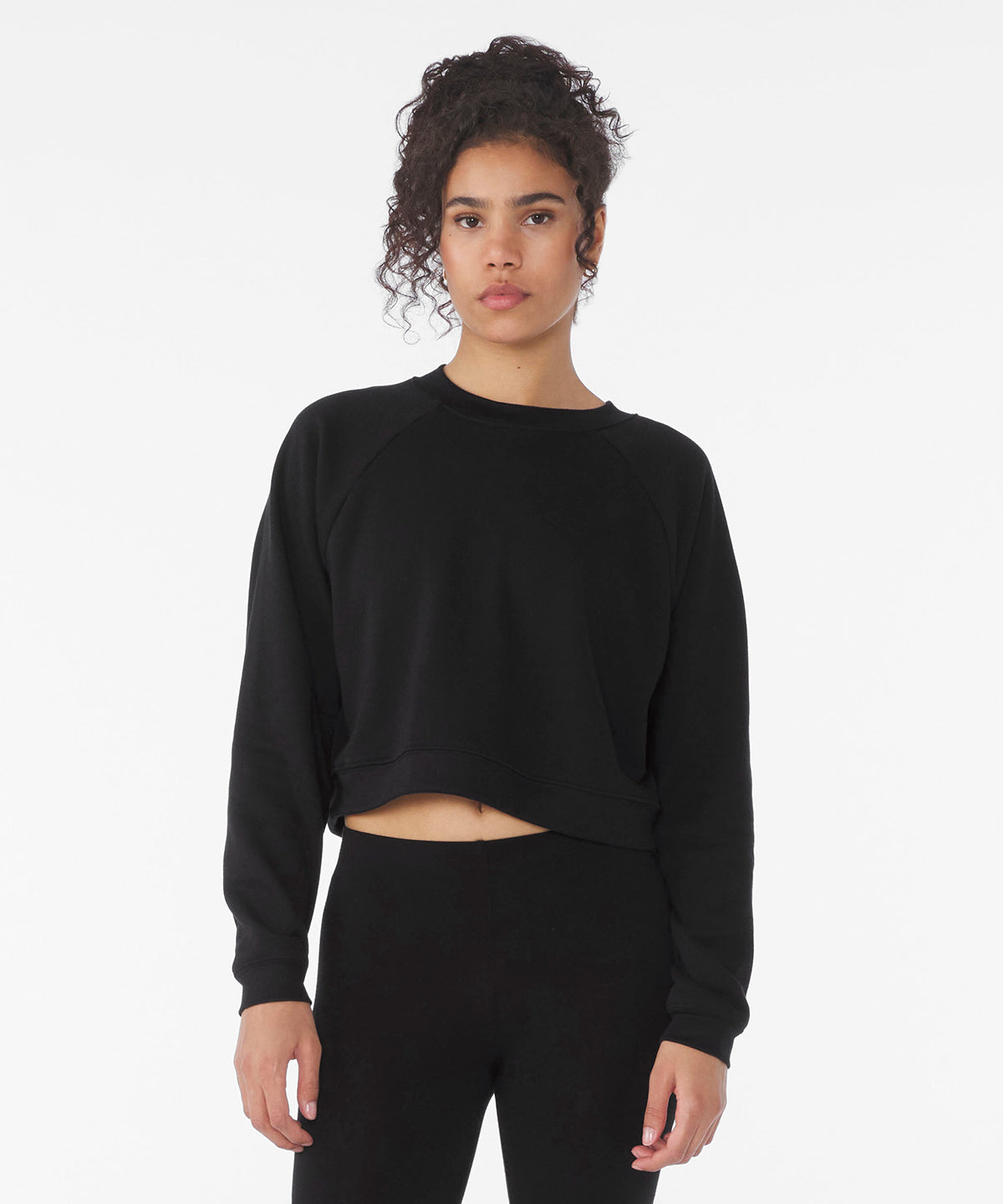 Sudadera de polar para mujer con mangas ragln | Mostaza Brezo