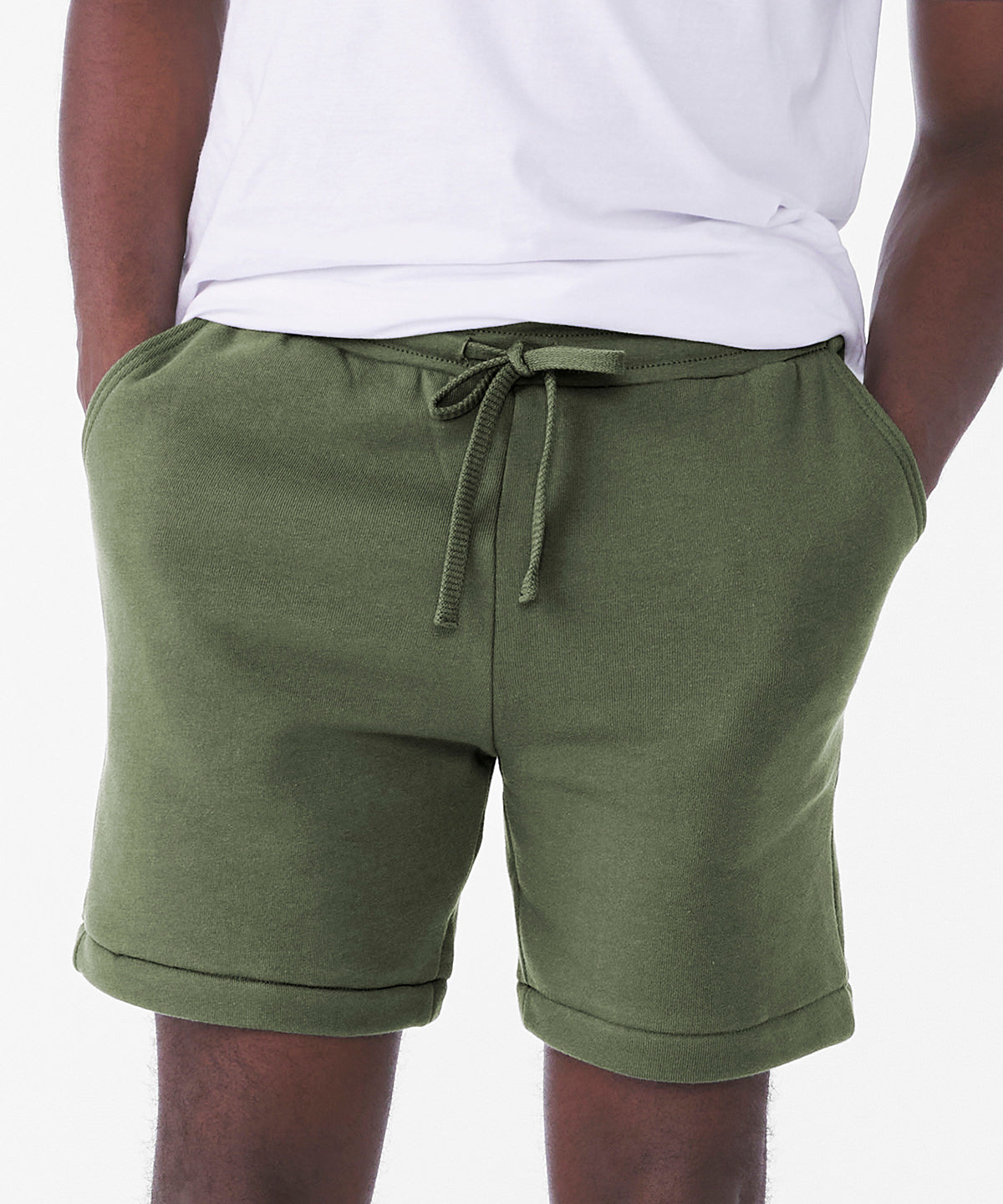 Bermudas de felpa de esponja unisex | Marrn Claro