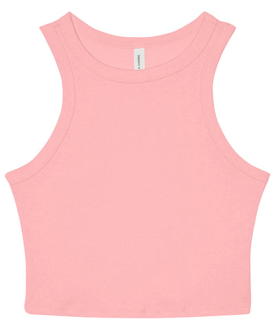 Camiseta de tirantes de microcostilla para mujer | Rosa Slido Mezcla