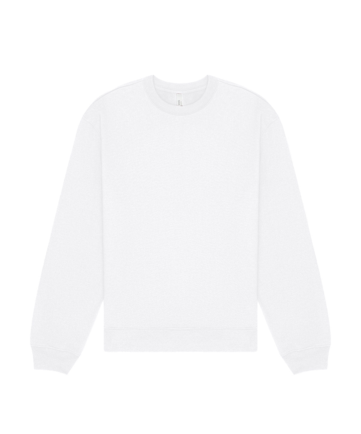 Sudadera gruesa unisex cuello redondo | Blanco
