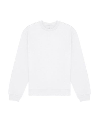 Sudadera gruesa unisex cuello redondo | Blanco