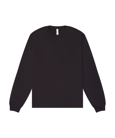 Camiseta larga de manga larga pesada unisex | Gris Oscuro