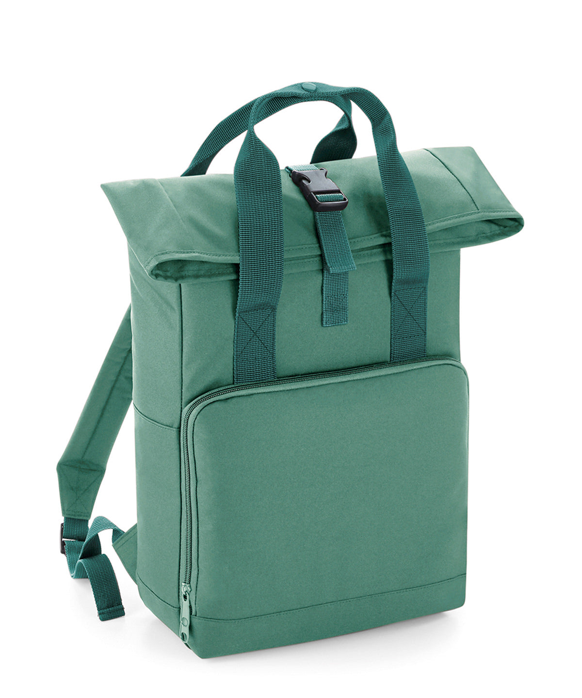 Mochila con doble asa y cierre enrollable | Verde Salvia