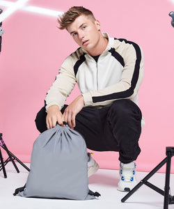 Saco de gimnasio reflectante | Negro Reflectante