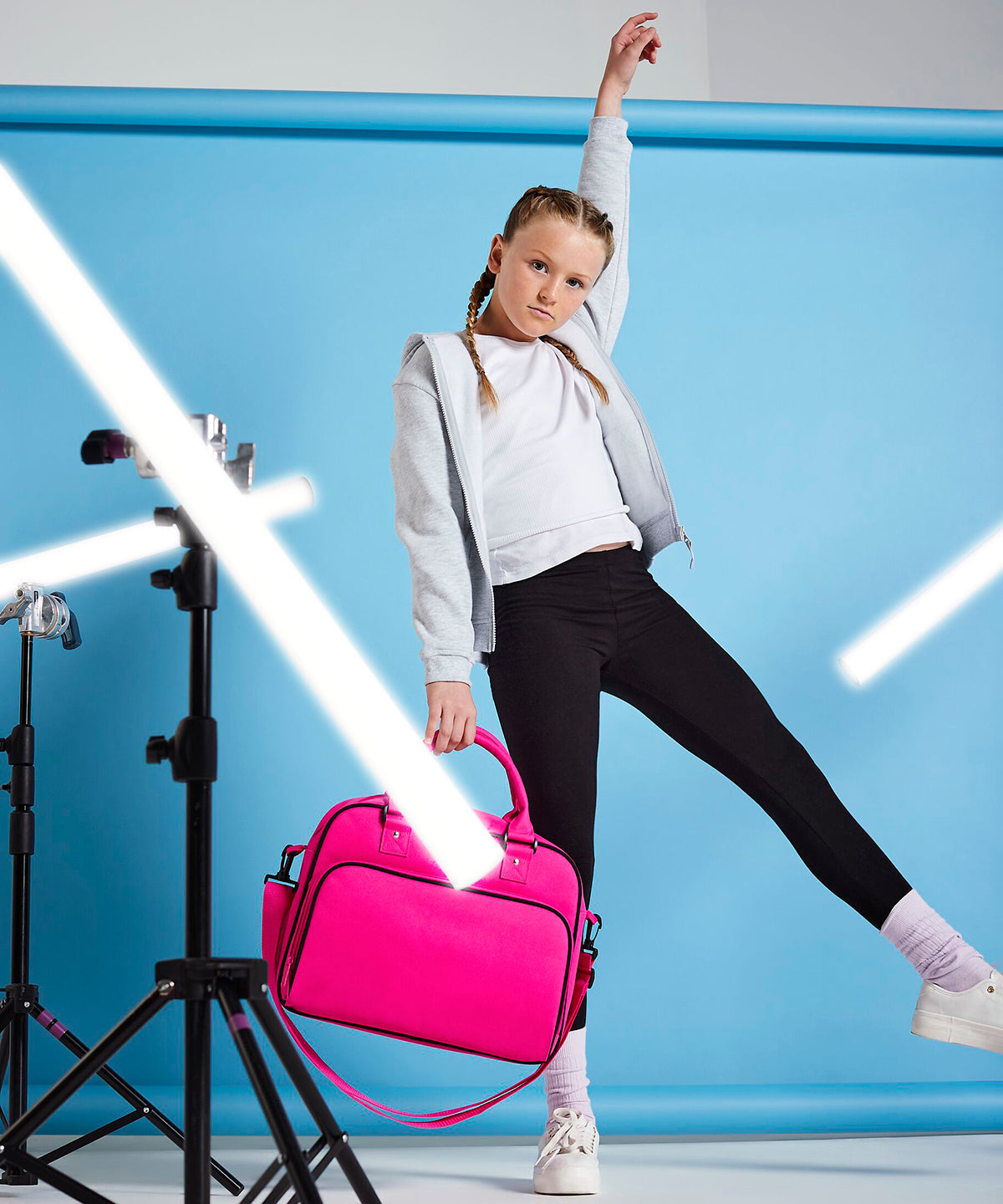 Bolso de baile junior | Negro/Fucsia