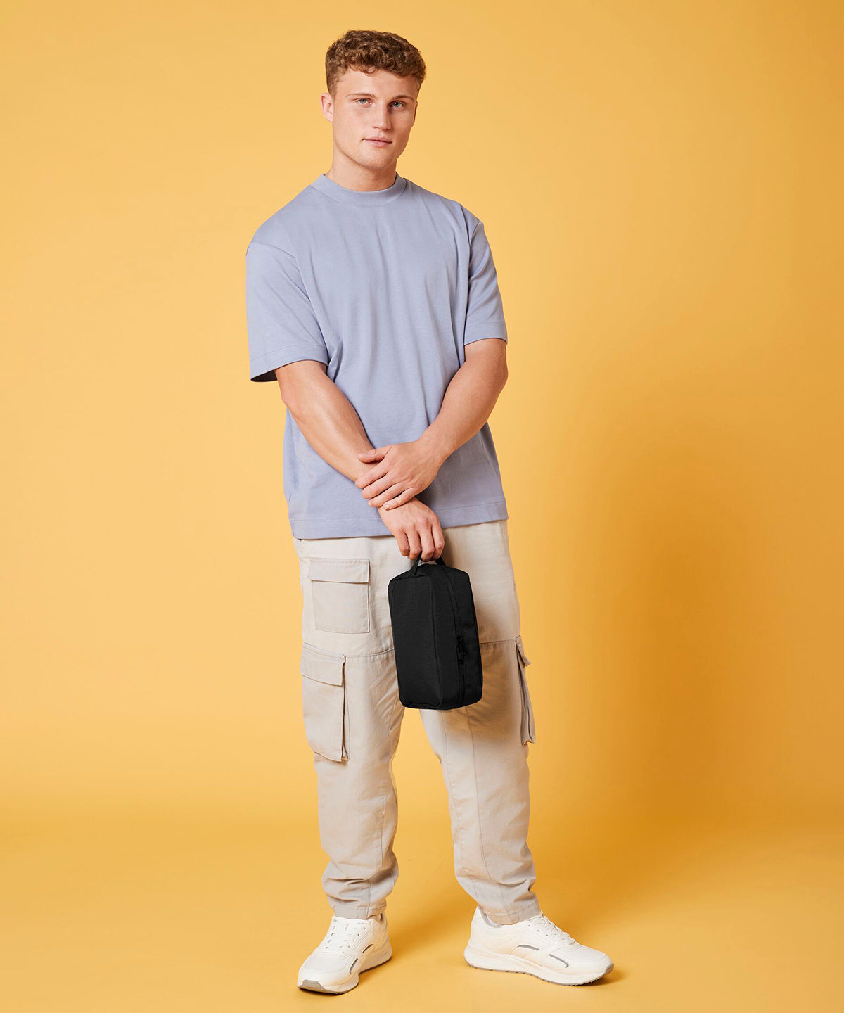 Bolsa de lavado de artculos esenciales reciclados | Negro