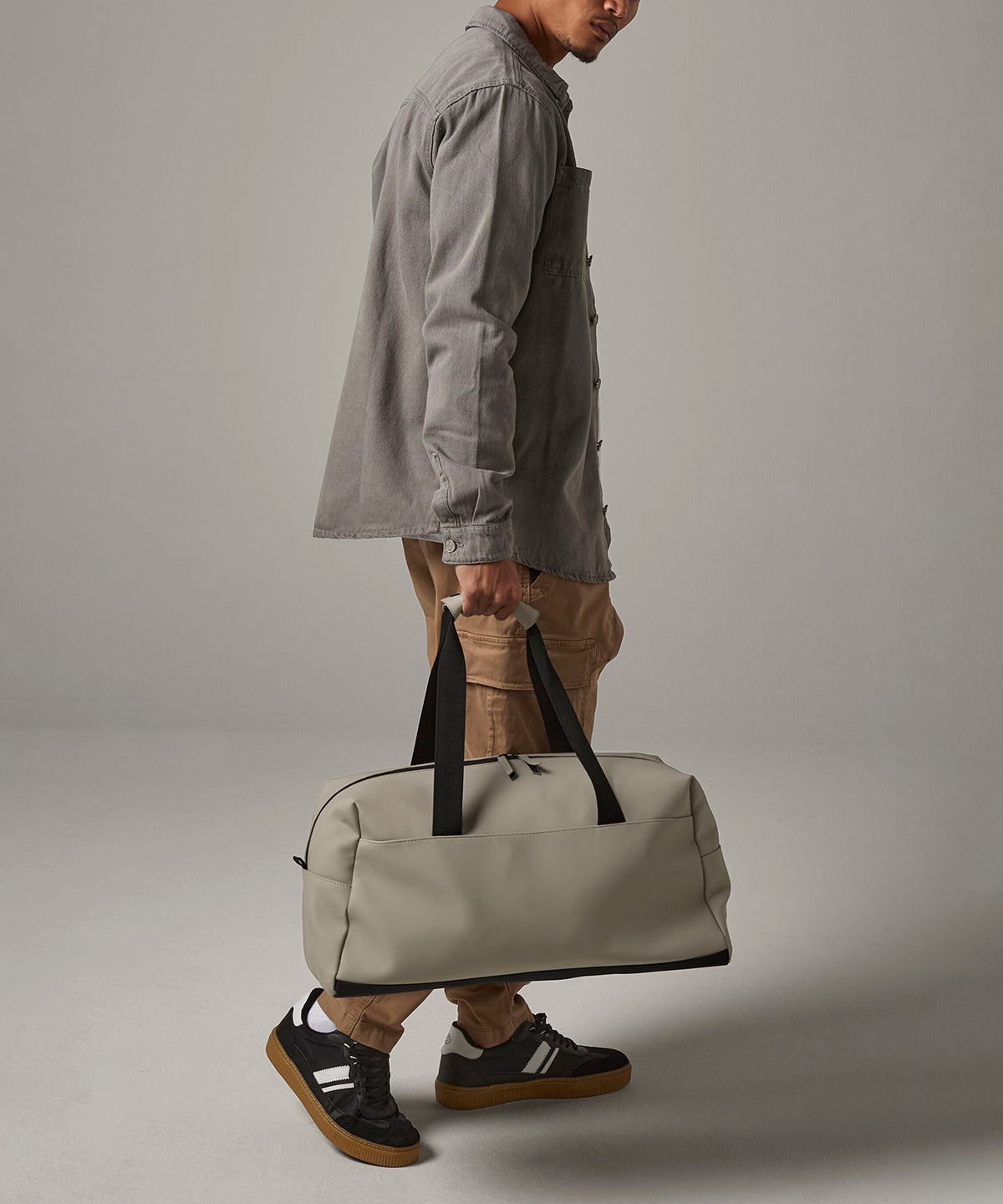 Bolso de fin de semana de PU mate | Rosa Nude