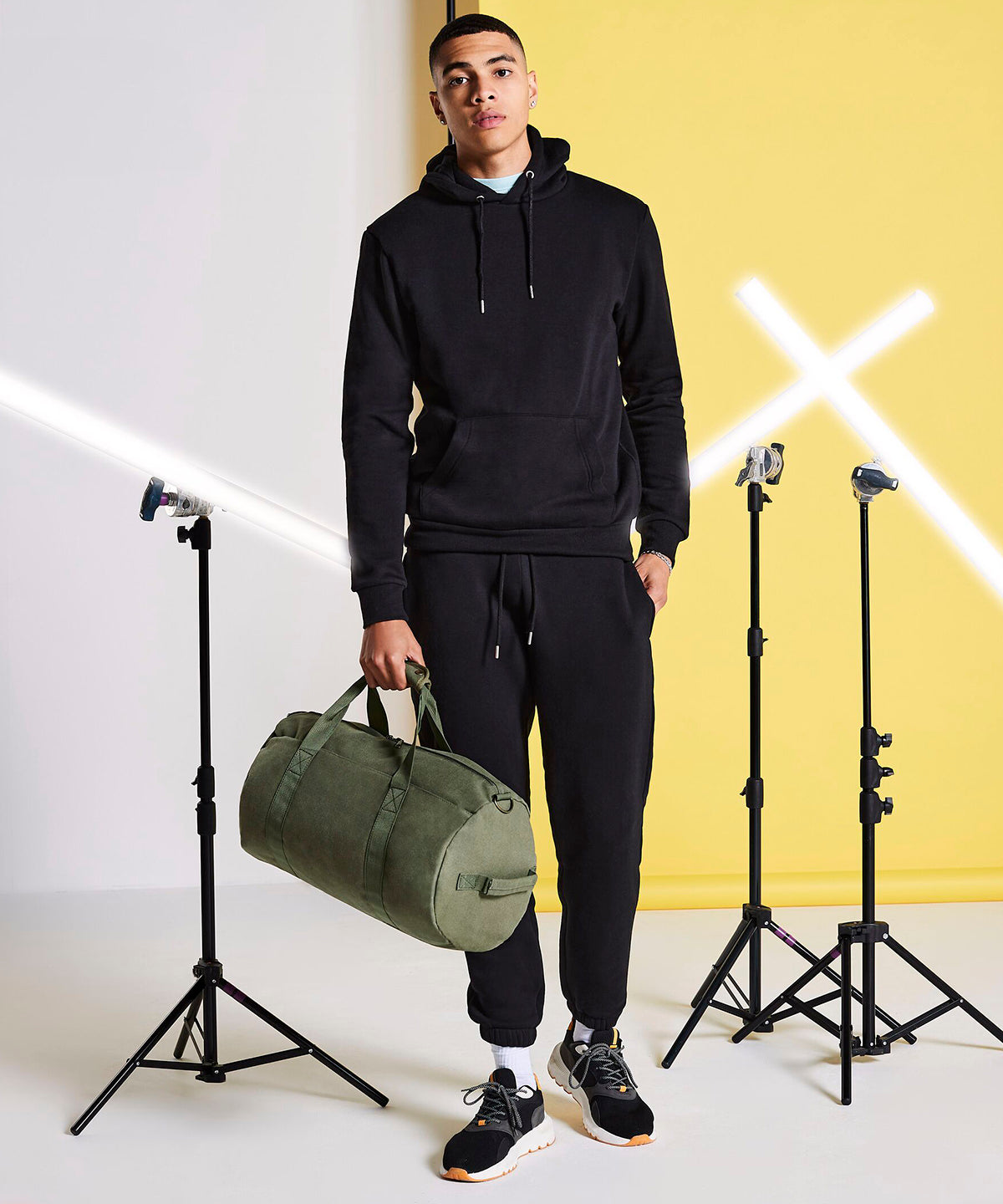 Vintage canvas barrel bag | Negro Vintage