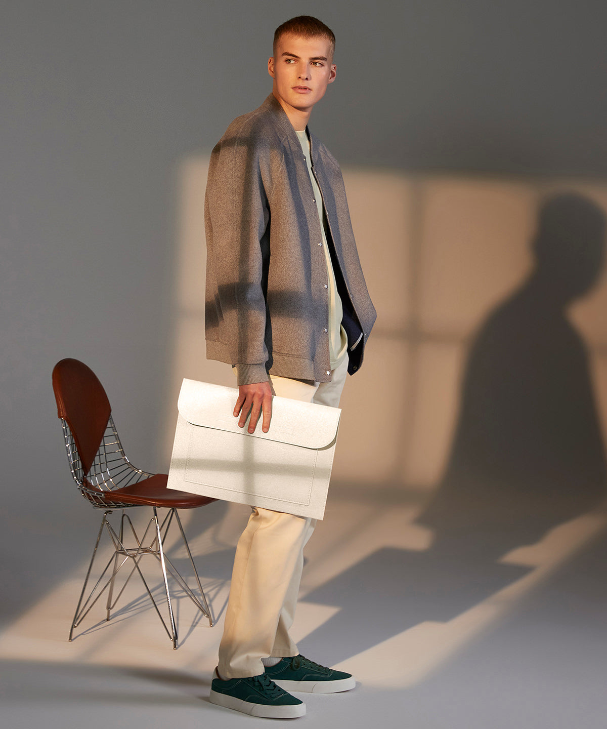 Laptop-/Dokumentenhülle aus Filz | Schwarz