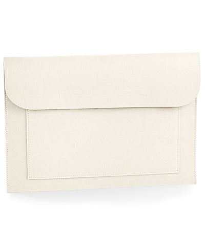 Funda de fieltro para porttil/documentos | Blanco Suave