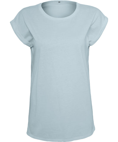 Camiseta de mujer con hombros amplios | Azul Celeste