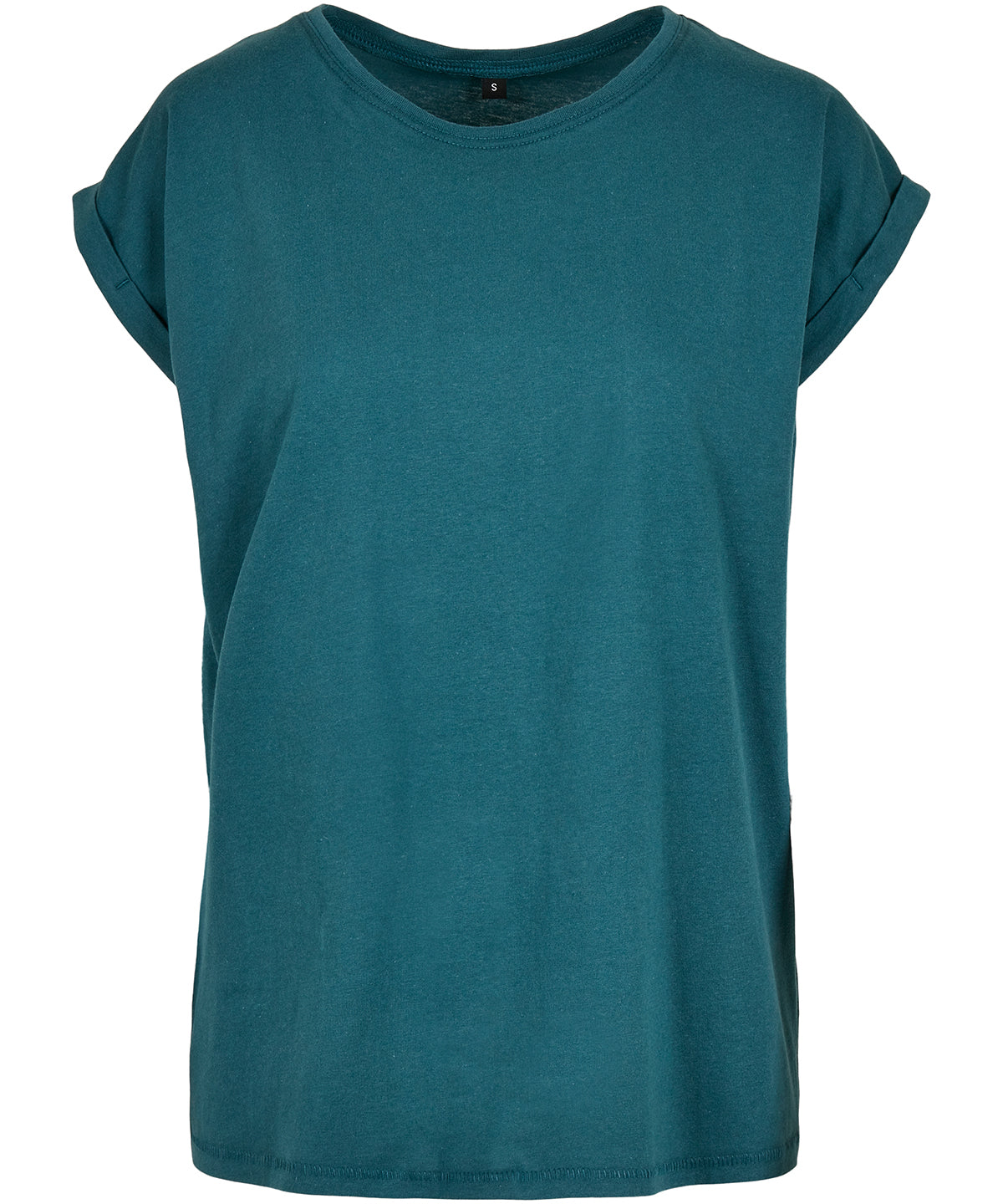 Camiseta de mujer con hombros amplios | Verde Azulado