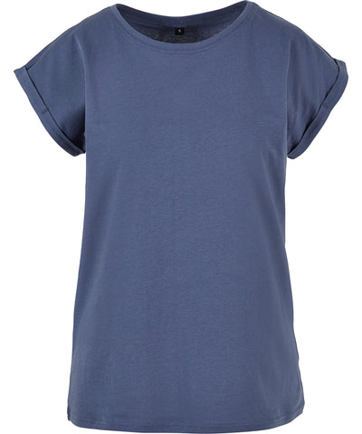 Camiseta de mujer con hombros amplios | Azul Vintage