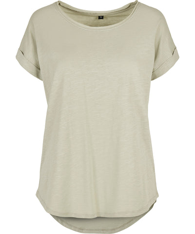Damen Long T-Shirt | Frischer Salbei