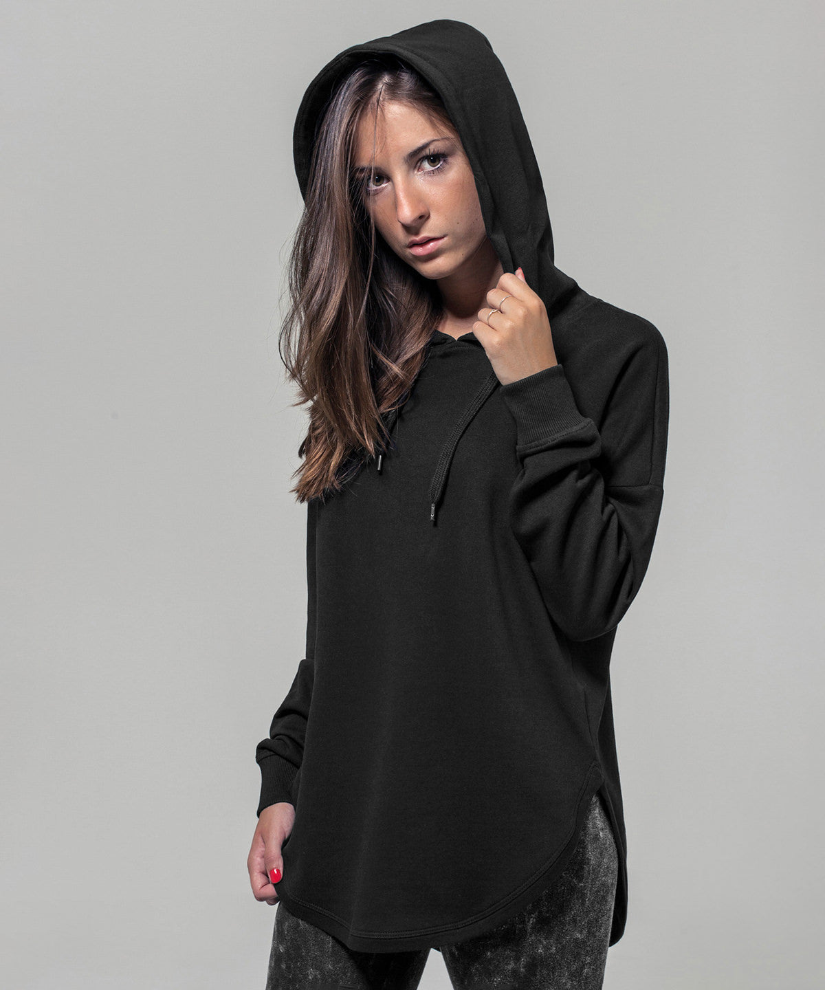 Sudadera extragrande de mujer | Negro