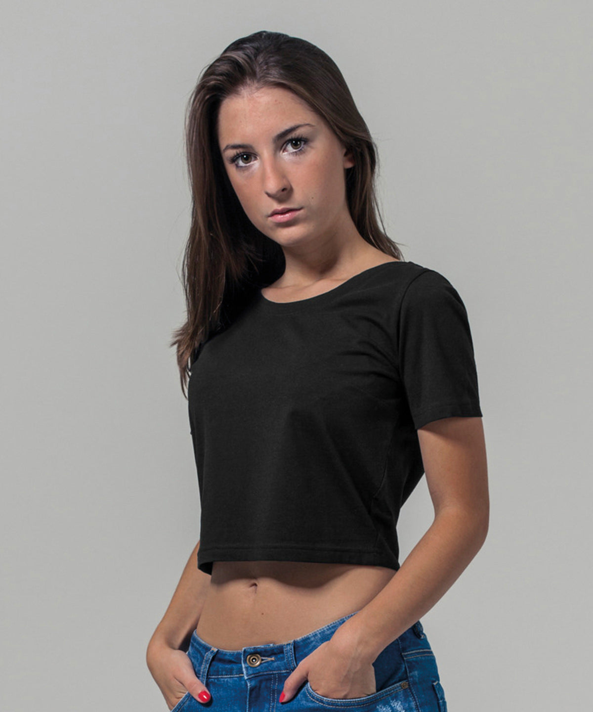 Damen Crop Top | Helles Olivgrün