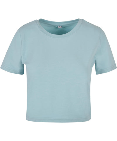 Kurzes Damen-T-Shirt | Ozeanblau