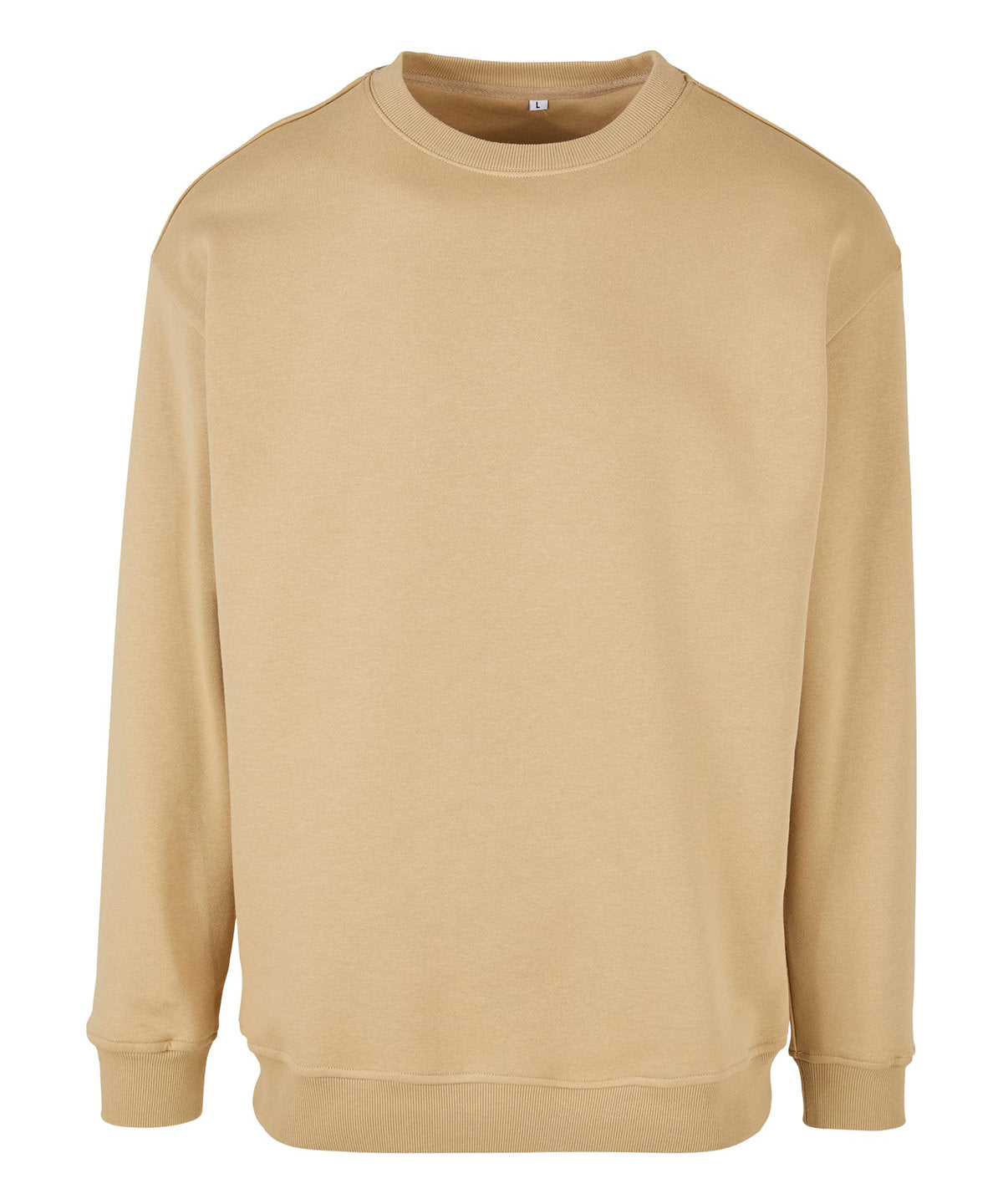 Cuello redondo sudadera | Beige Unin