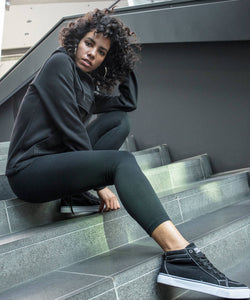 Damen Stretch-Jersey-Leggings | Schwarz