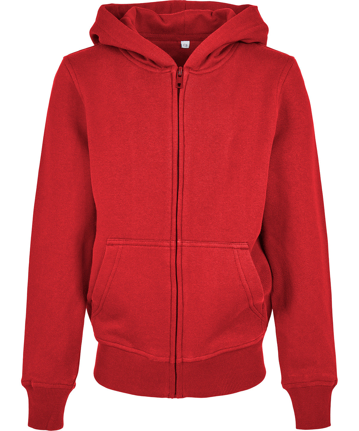 Bio Kinder Basic Zip-Up Hoodie | City Red