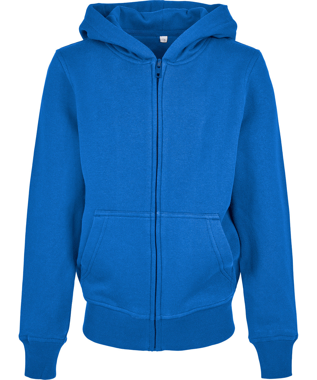 Bio Jungen Basic Zip-Up Hoodie | Intensives Blau