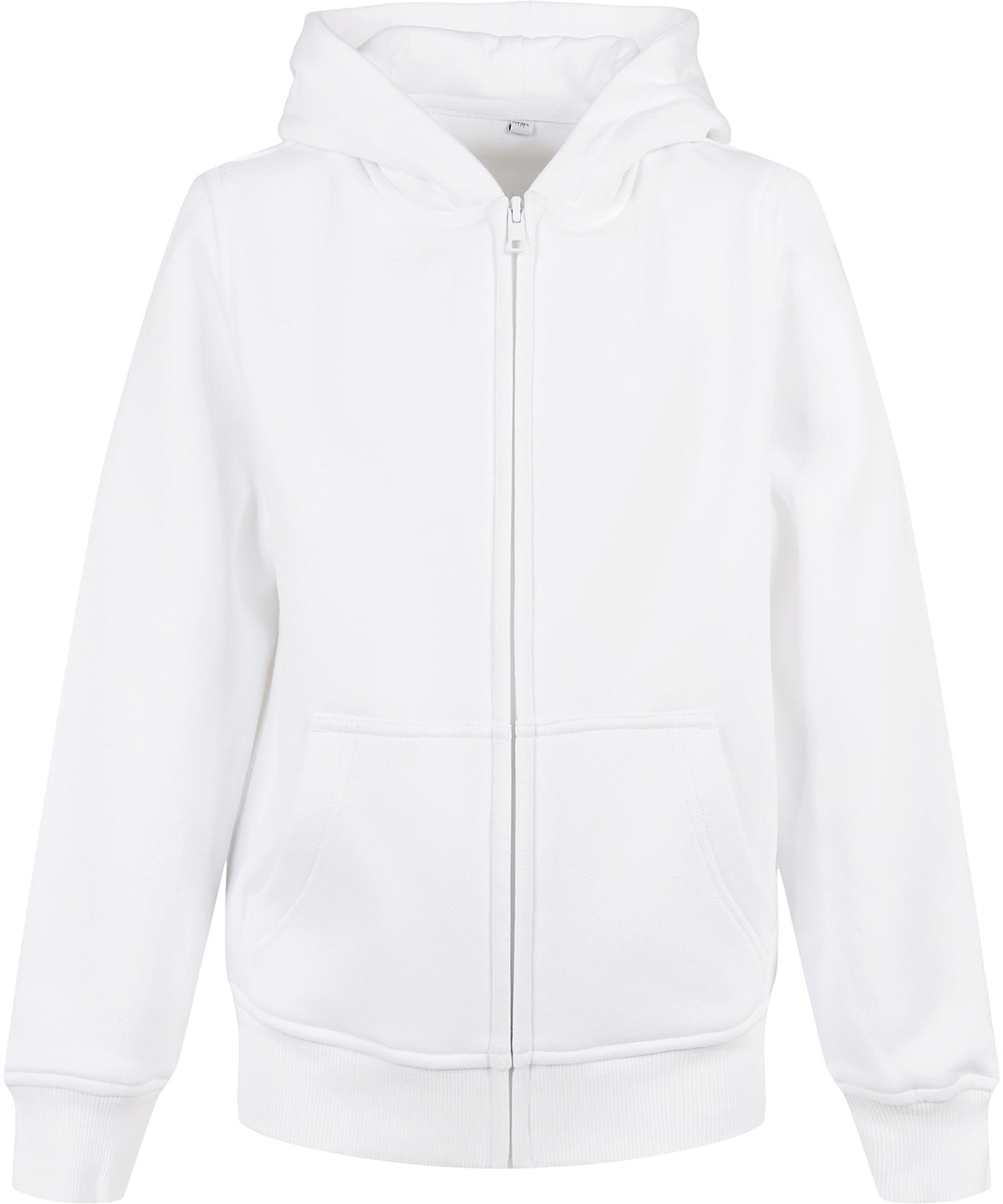 Bio Jungen Basic Zip-Up Hoodie | Weiß